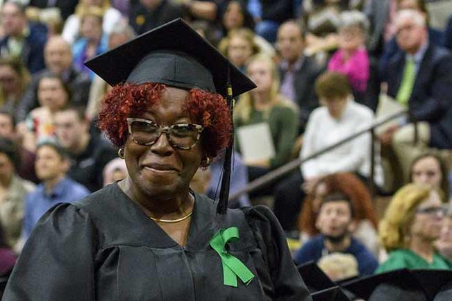 Severina Rivers at commencement